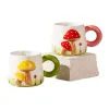 Cute mushroom-shaped ceramic mug 350ml Home creative water cup, ideal gift water cup, ceramic cup Item Picture